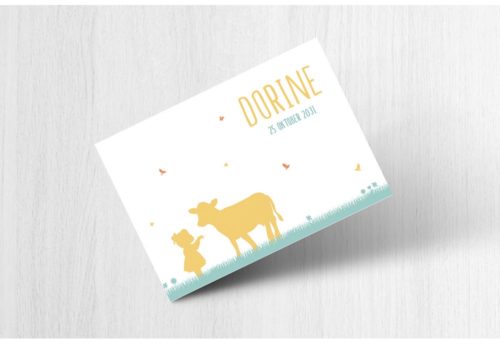 Meisje met koetje Meisje met koetje